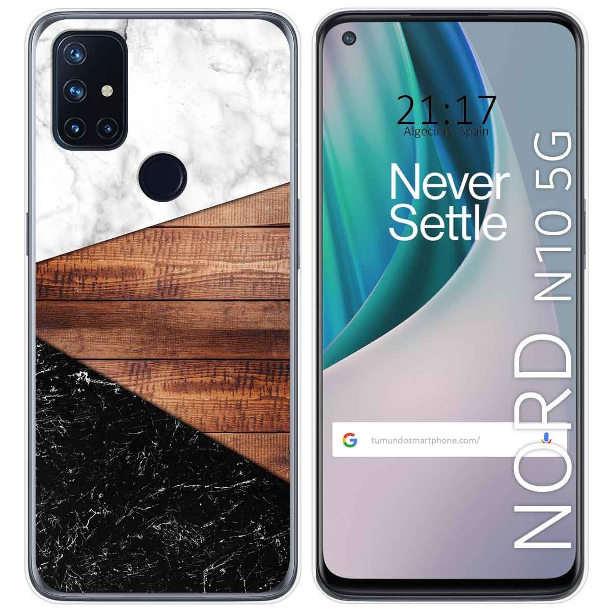 Funda Gel Tpu para Oneplus Nord N10 5G diseño Mármol 11 Dibujos