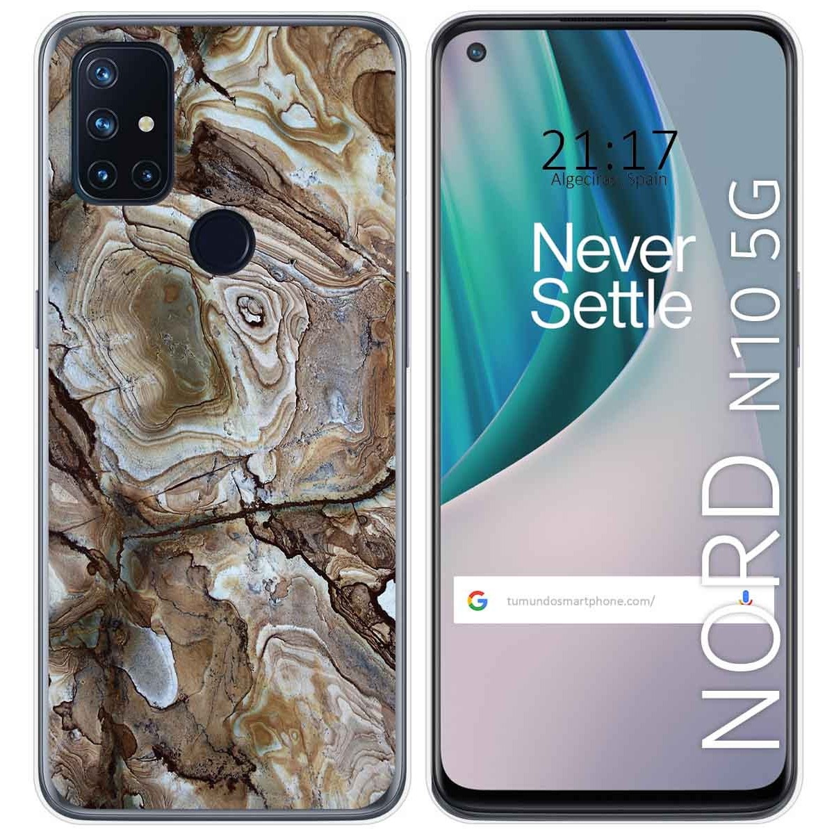 Funda Gel Tpu para Oneplus Nord N10 5G diseño Mármol 14 Dibujos