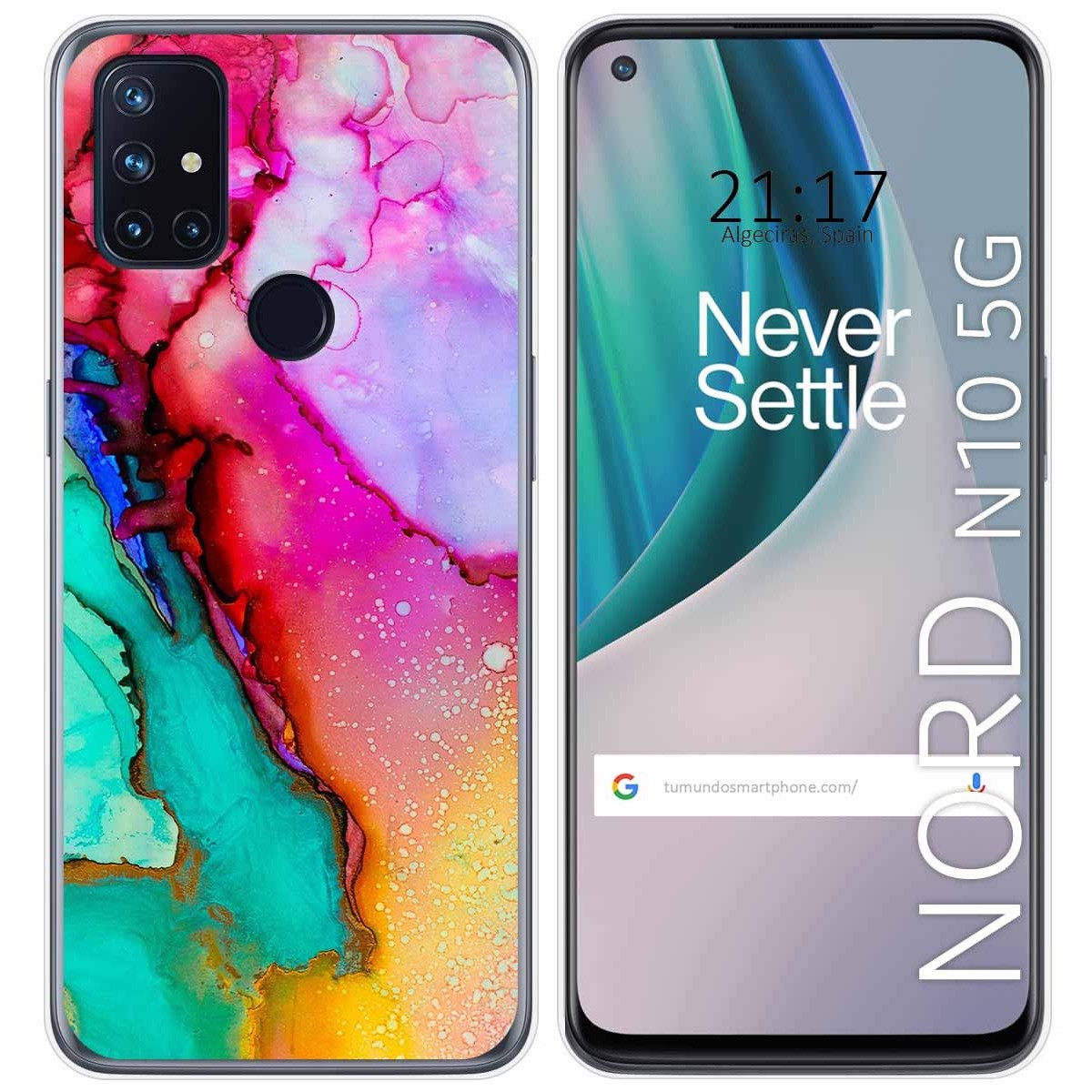 Funda Gel Tpu para Oneplus Nord N10 5G diseño Mármol 15 Dibujos