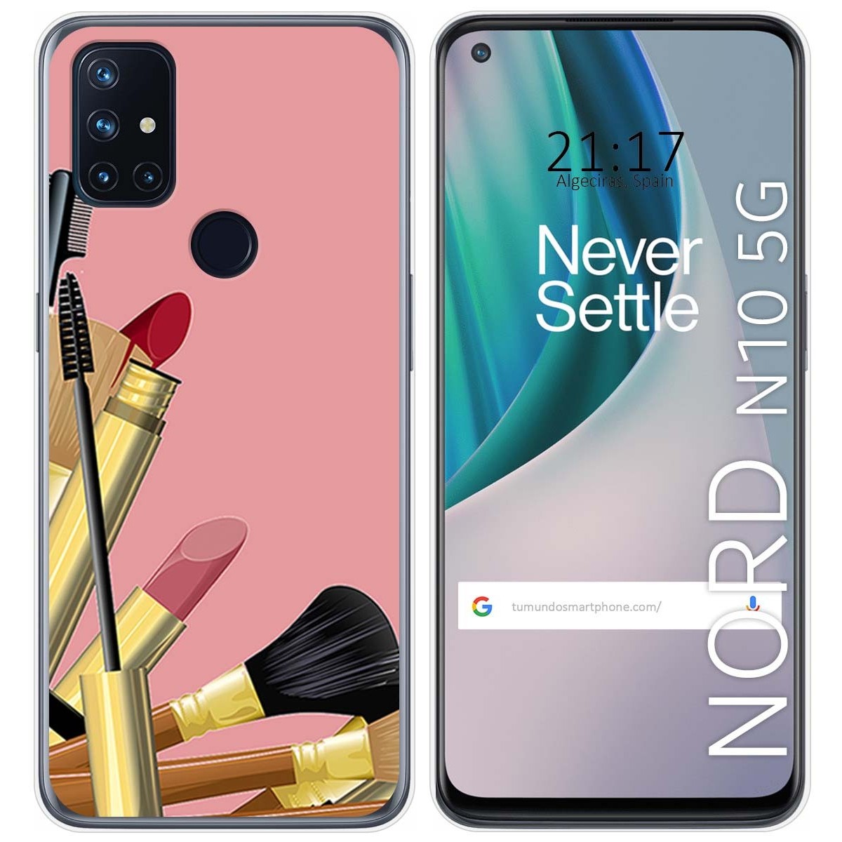 Funda Gel Tpu para Oneplus Nord N10 5G diseño Brochas Dibujos