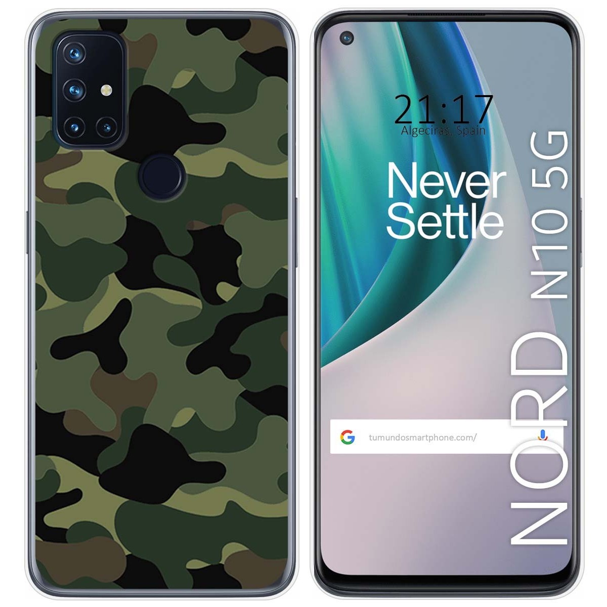 Funda Gel Tpu para Oneplus Nord N10 5G diseño Camuflaje Dibujos