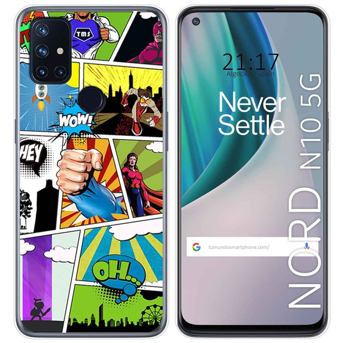 Funda Gel Tpu para Oneplus Nord N10 5G diseño Comic Dibujos