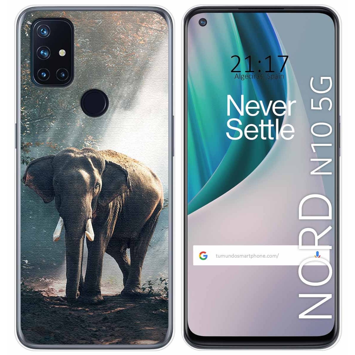 Funda Gel Tpu para Oneplus Nord N10 5G diseño Elefante Dibujos