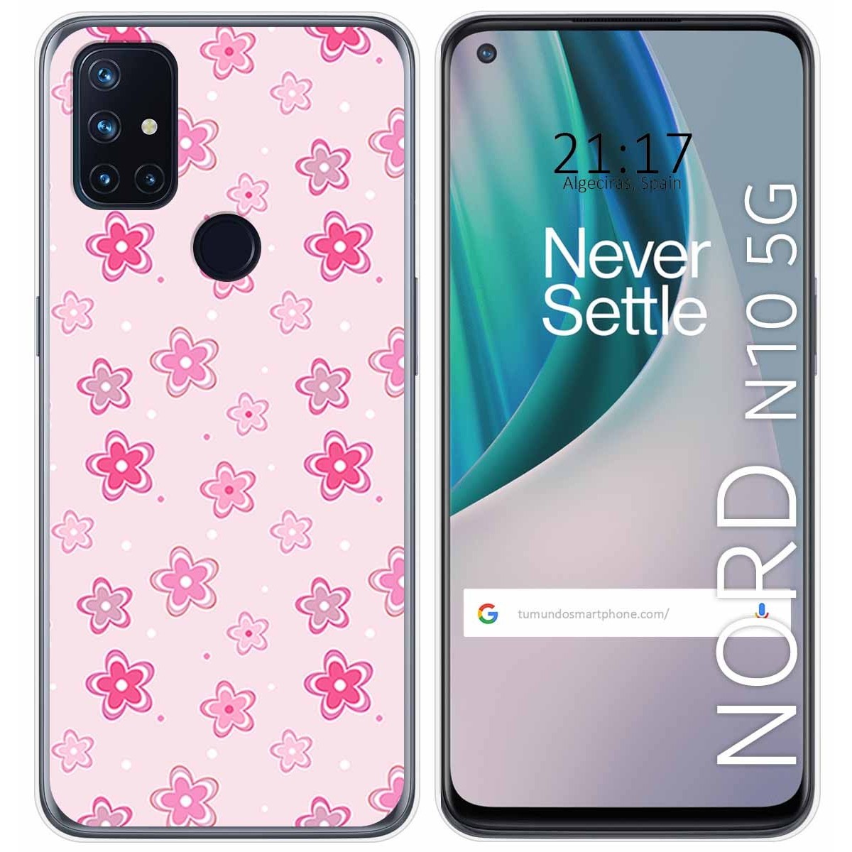 Funda Gel Tpu para Oneplus Nord N10 5G diseño Flores Dibujos
