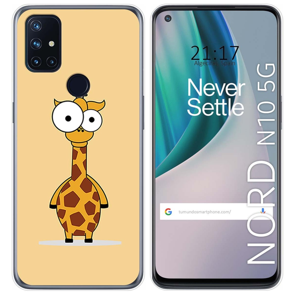 Funda Gel Tpu para Oneplus Nord N10 5G diseño Jirafa Dibujos