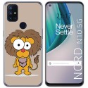 Funda Gel Tpu para Oneplus Nord N10 5G diseño Leon Dibujos