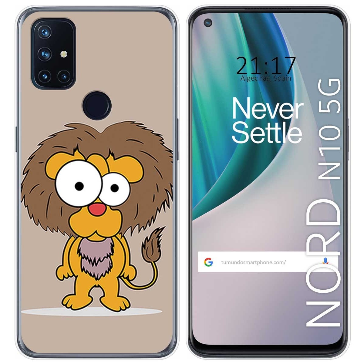 Funda Gel Tpu para Oneplus Nord N10 5G diseño Leon Dibujos