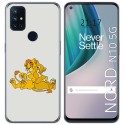 Funda Gel Tpu para Oneplus Nord N10 5G diseño Leones Dibujos