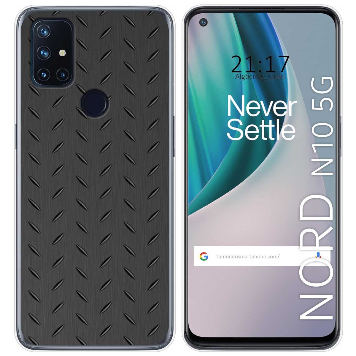 Funda Gel Tpu para Oneplus Nord N10 5G diseño Metal Dibujos