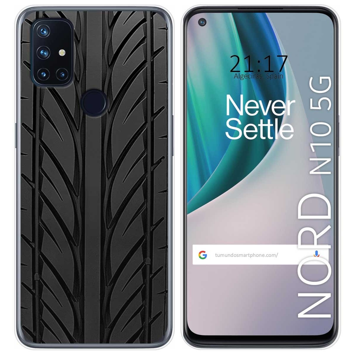 Funda Gel Tpu para Oneplus Nord N10 5G diseño Neumatico Dibujos