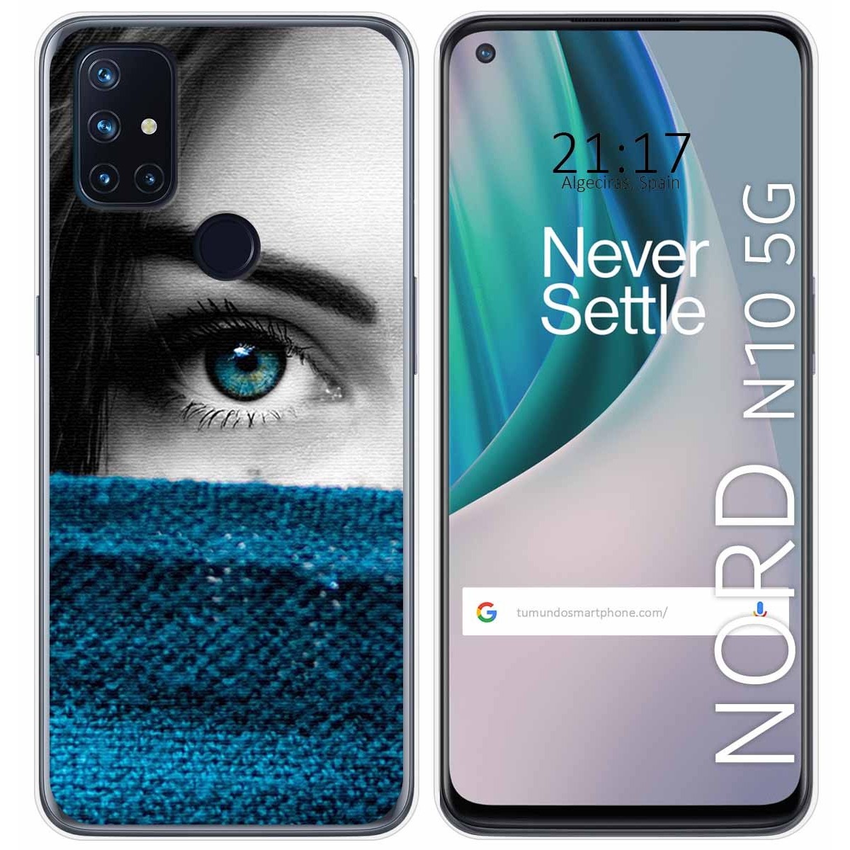 Funda Gel Tpu para Oneplus Nord N10 5G diseño Ojo Dibujos
