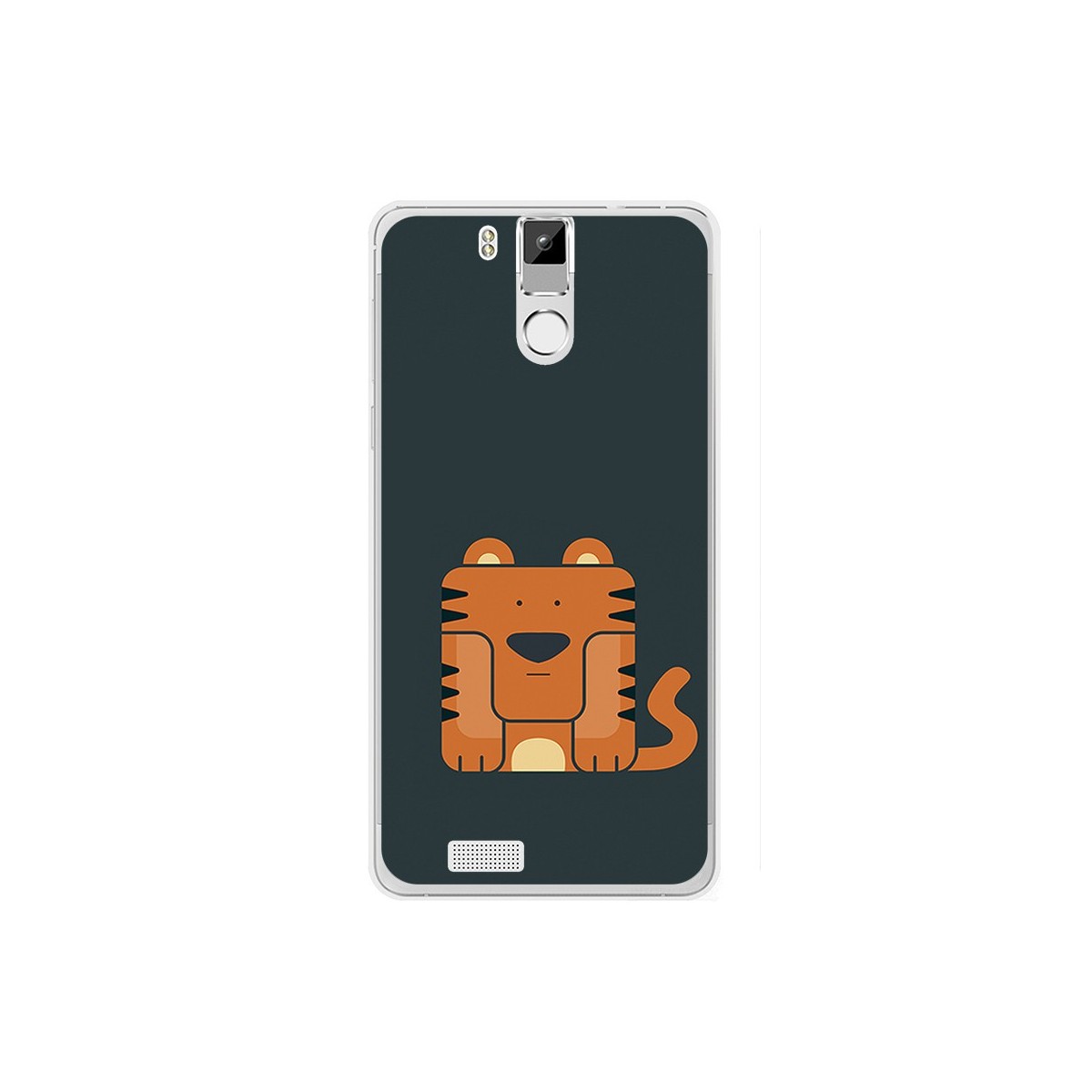 Funda Gel Tpu para Oukitel K6000 / K6000 Pro Diseño Tigre Dibujos