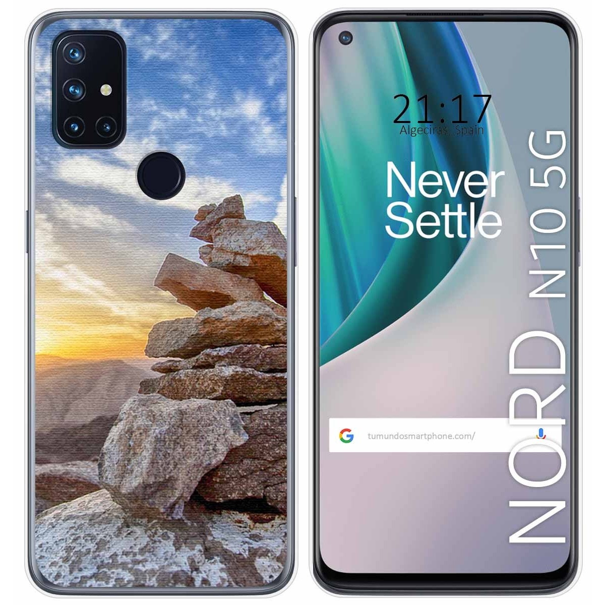 Funda Gel Tpu para Oneplus Nord N10 5G diseño Sunset Dibujos