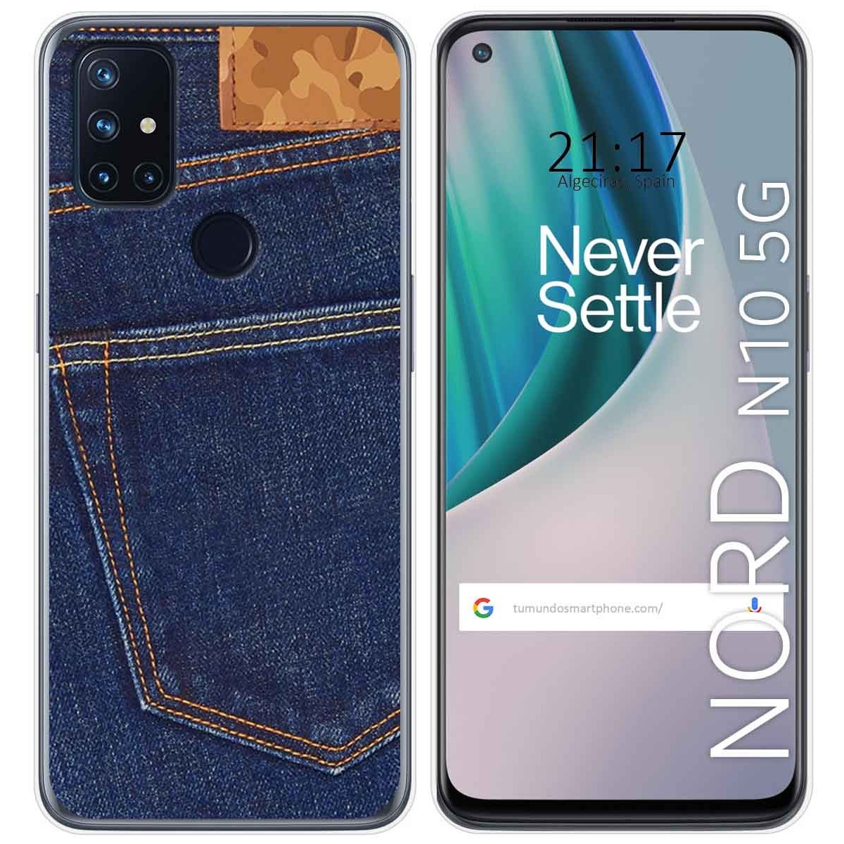 Funda Gel Tpu para Oneplus Nord N10 5G diseño Vaquero Dibujos