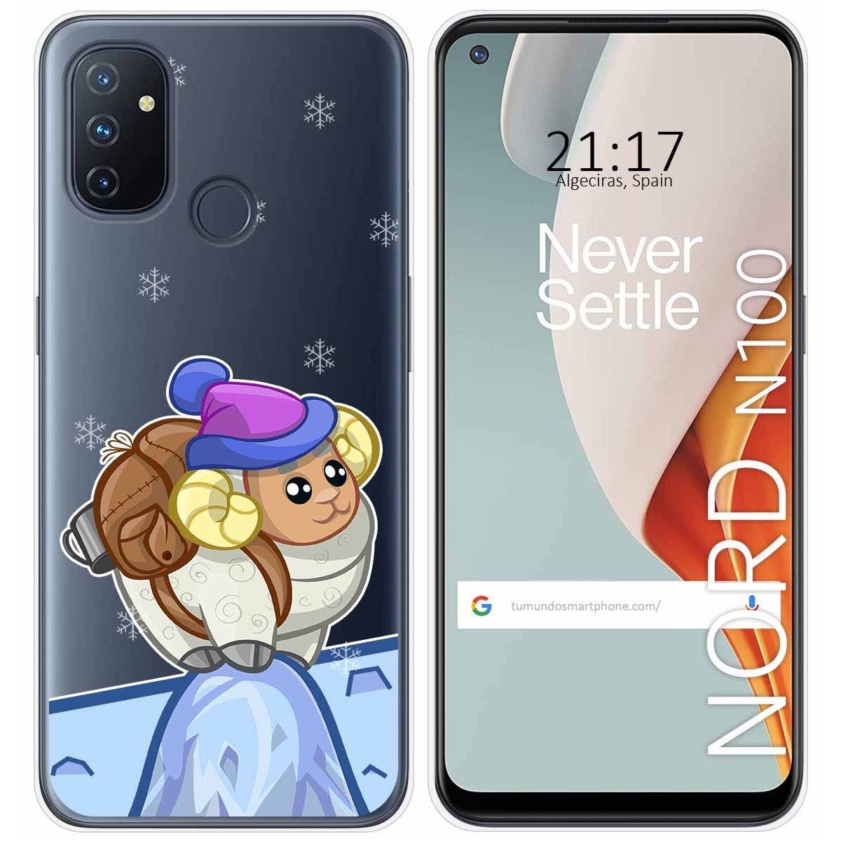 Funda Gel Transparente para Oneplus Nord N100 diseño Cabra Dibujos