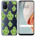 Funda Gel Transparente para Oneplus Nord N100 diseño Cactus Dibujos