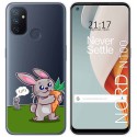 Funda Gel Transparente para Oneplus Nord N100 diseño Conejo Dibujos