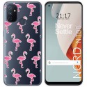 Funda Gel Transparente para Oneplus Nord N100 diseño Flamenco Dibujos