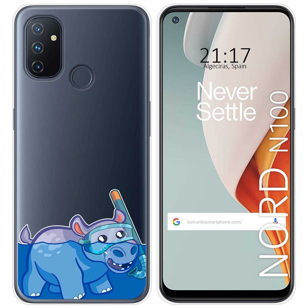 Funda Gel Transparente para Oneplus Nord N100 diseño Hipo Dibujos