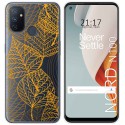 Funda Gel Transparente para Oneplus Nord N100 diseño Hojas Dibujos