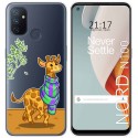 Funda Gel Transparente para Oneplus Nord N100 diseño Jirafa Dibujos