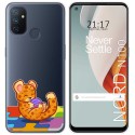 Funda Gel Transparente para Oneplus Nord N100 diseño Leopardo Dibujos