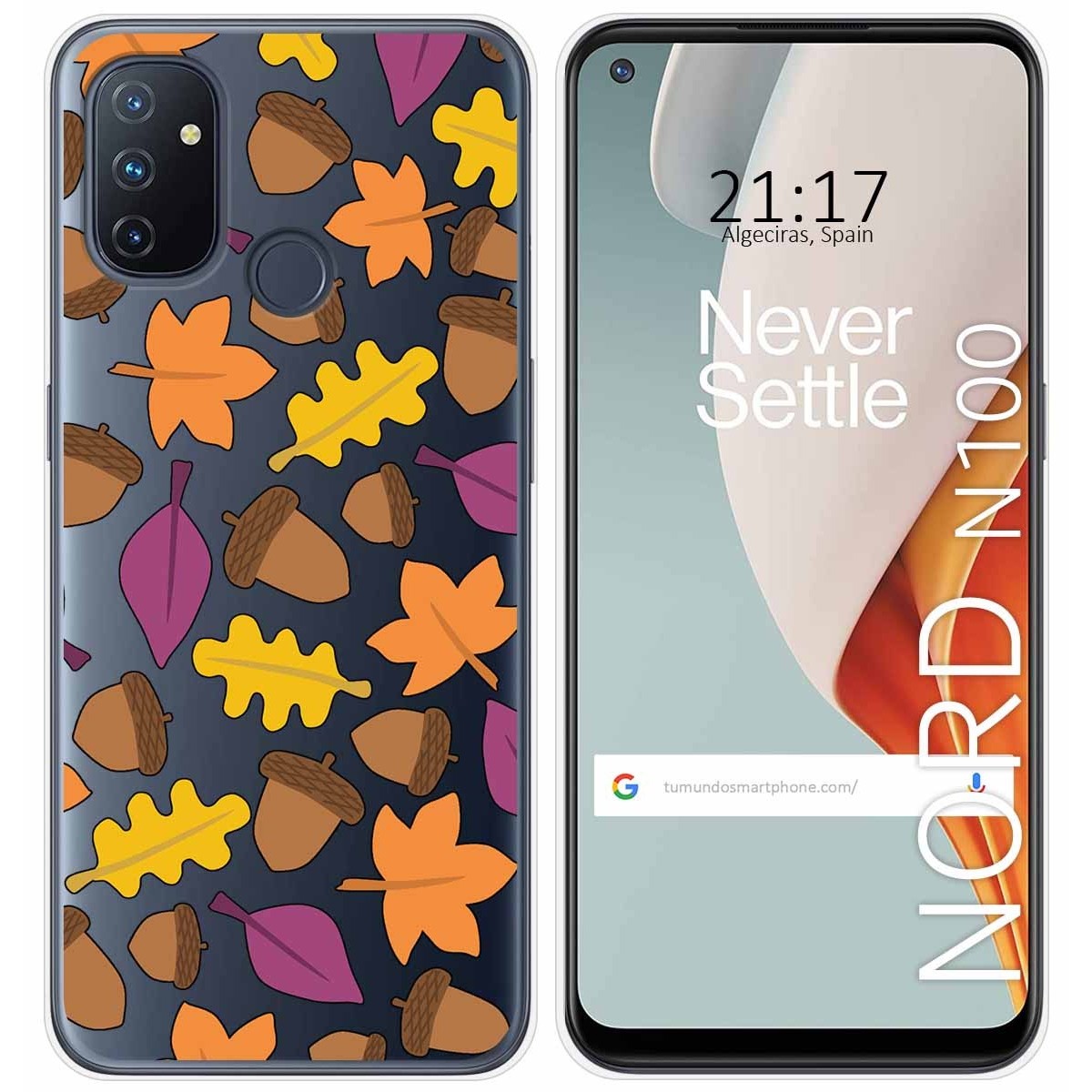 Funda Gel Transparente para Oneplus Nord N100 diseño Otoño Dibujos