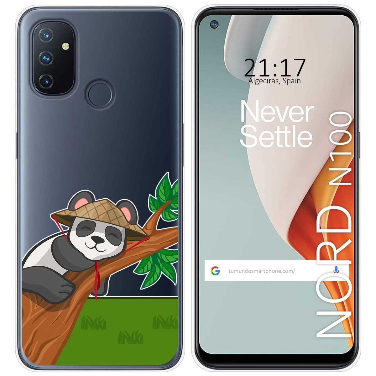Funda Gel Transparente para Oneplus Nord N100 diseño Panda Dibujos