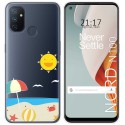Funda Gel Transparente para Oneplus Nord N100 diseño Playa Dibujos