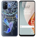 Funda Gel Transparente para Oneplus Nord N100 diseño Plumas Dibujos