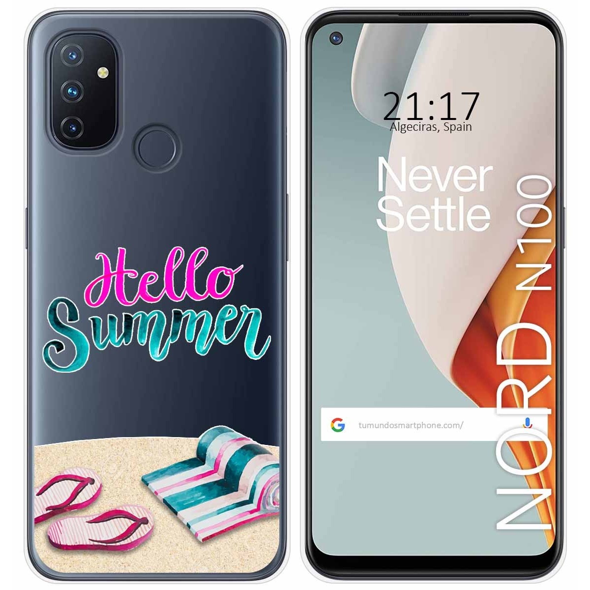 Funda Gel Transparente para Oneplus Nord N100 diseño Summer Dibujos