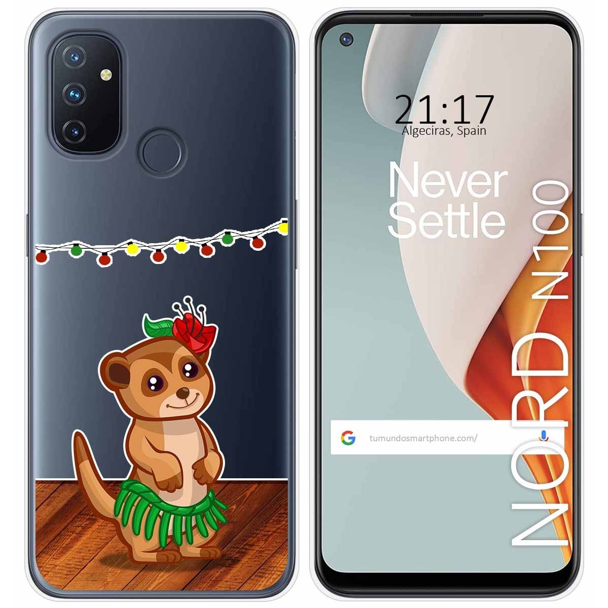 Funda Gel Transparente para Oneplus Nord N100 diseño Suricata Dibujos