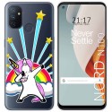 Funda Gel Transparente para Oneplus Nord N100 diseño Unicornio Dibujos