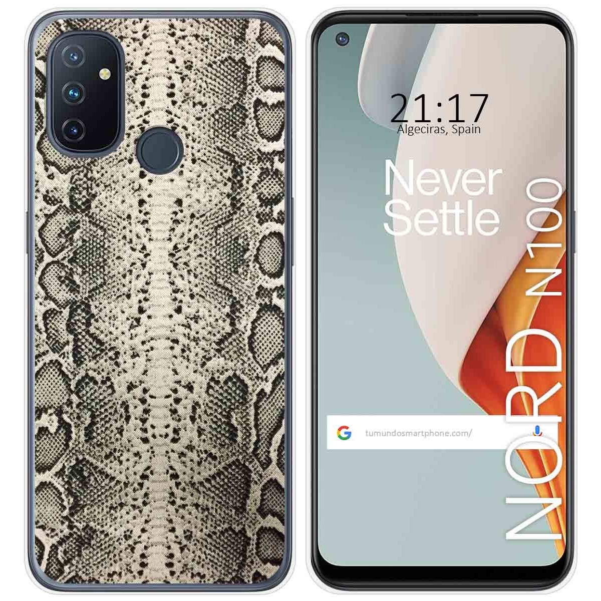 Funda Gel Tpu para Oneplus Nord N100 diseño Animal 01 Dibujos