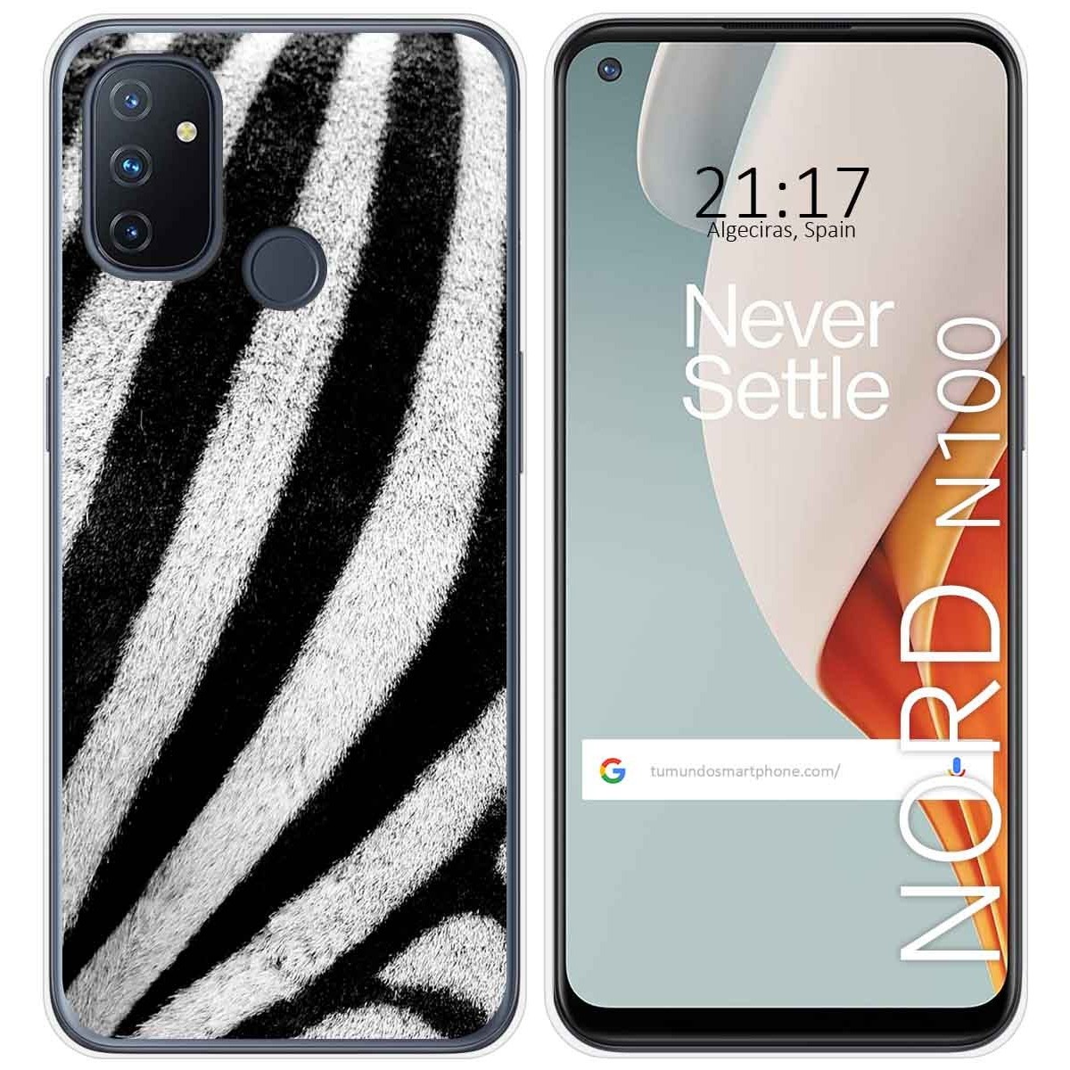 Funda Gel Tpu para Oneplus Nord N100 diseño Animal 02 Dibujos