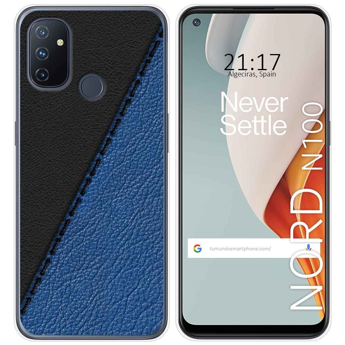 Funda Gel Tpu para Oneplus Nord N100 diseño Cuero 02 Dibujos