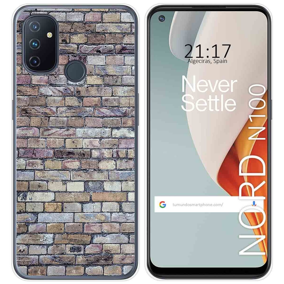 Funda Gel Tpu para Oneplus Nord N100 diseño Ladrillo 02 Dibujos