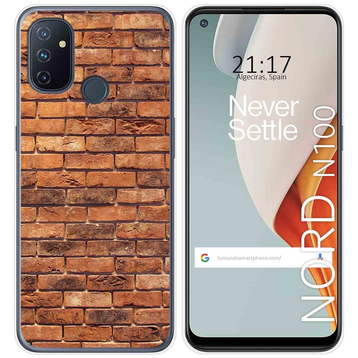 Funda Gel Tpu para Oneplus Nord N100 diseño Ladrillo 04 Dibujos