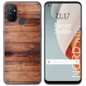 Funda Gel Tpu para Oneplus Nord N100 diseño Madera 02 Dibujos