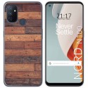 Funda Gel Tpu para Oneplus Nord N100 diseño Madera 03 Dibujos