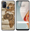 Funda Gel Tpu para Oneplus Nord N100 diseño Madera 07 Dibujos