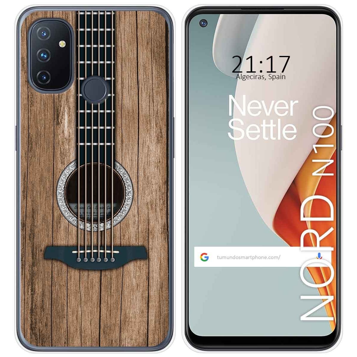 Funda Gel Tpu para Oneplus Nord N100 diseño Madera 11 Dibujos