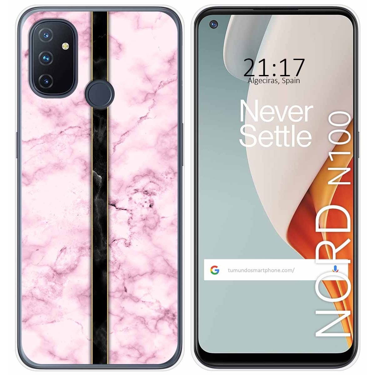 Funda Gel Tpu para Oneplus Nord N100 diseño Mármol 04 Dibujos