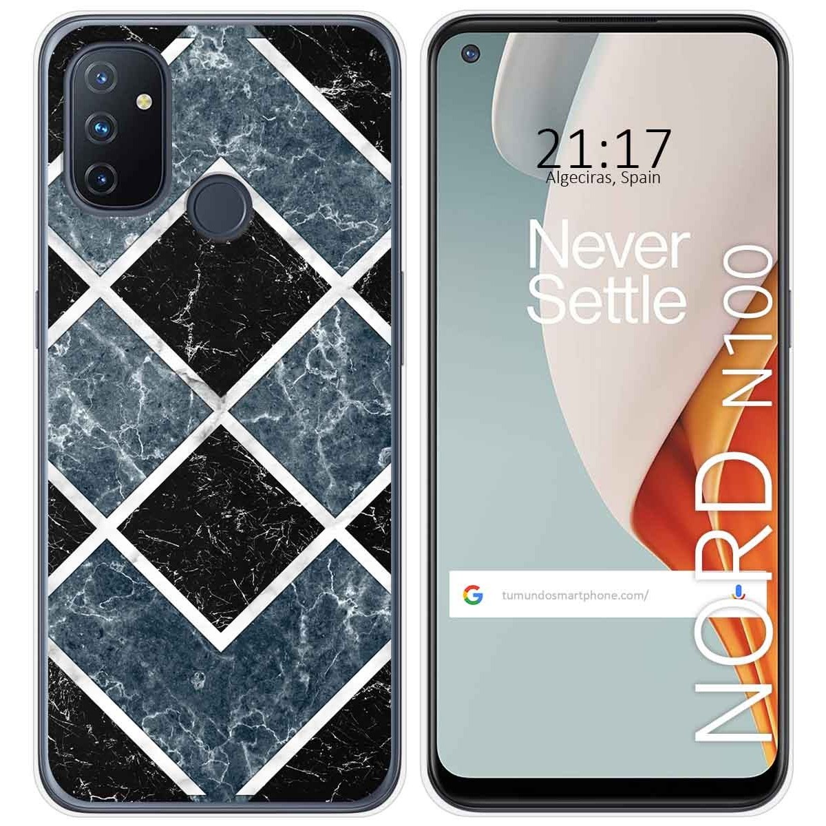 Funda Gel Tpu para Oneplus Nord N100 diseño Mármol 06 Dibujos