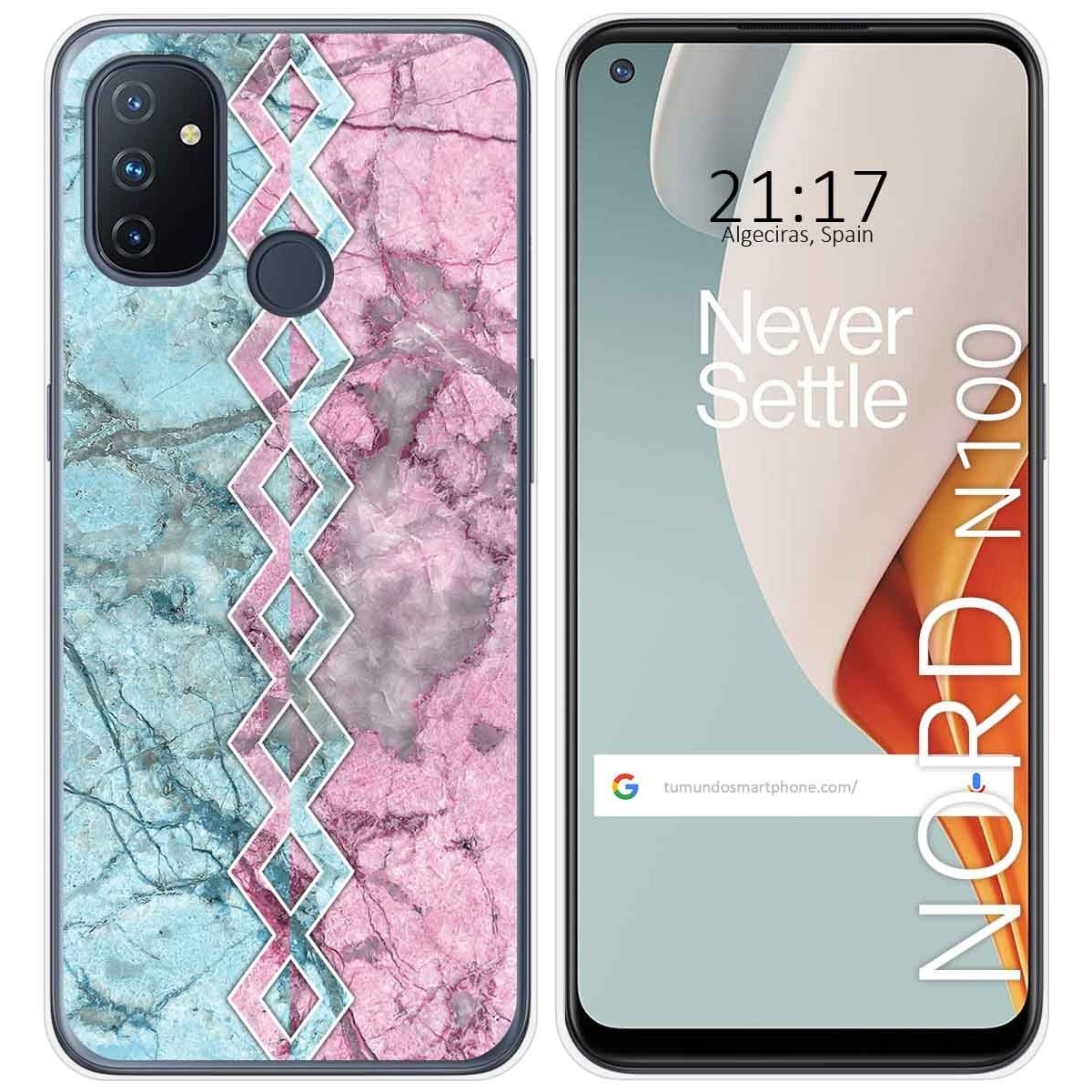 Funda Gel Tpu para Oneplus Nord N100 diseño Mármol 08 Dibujos