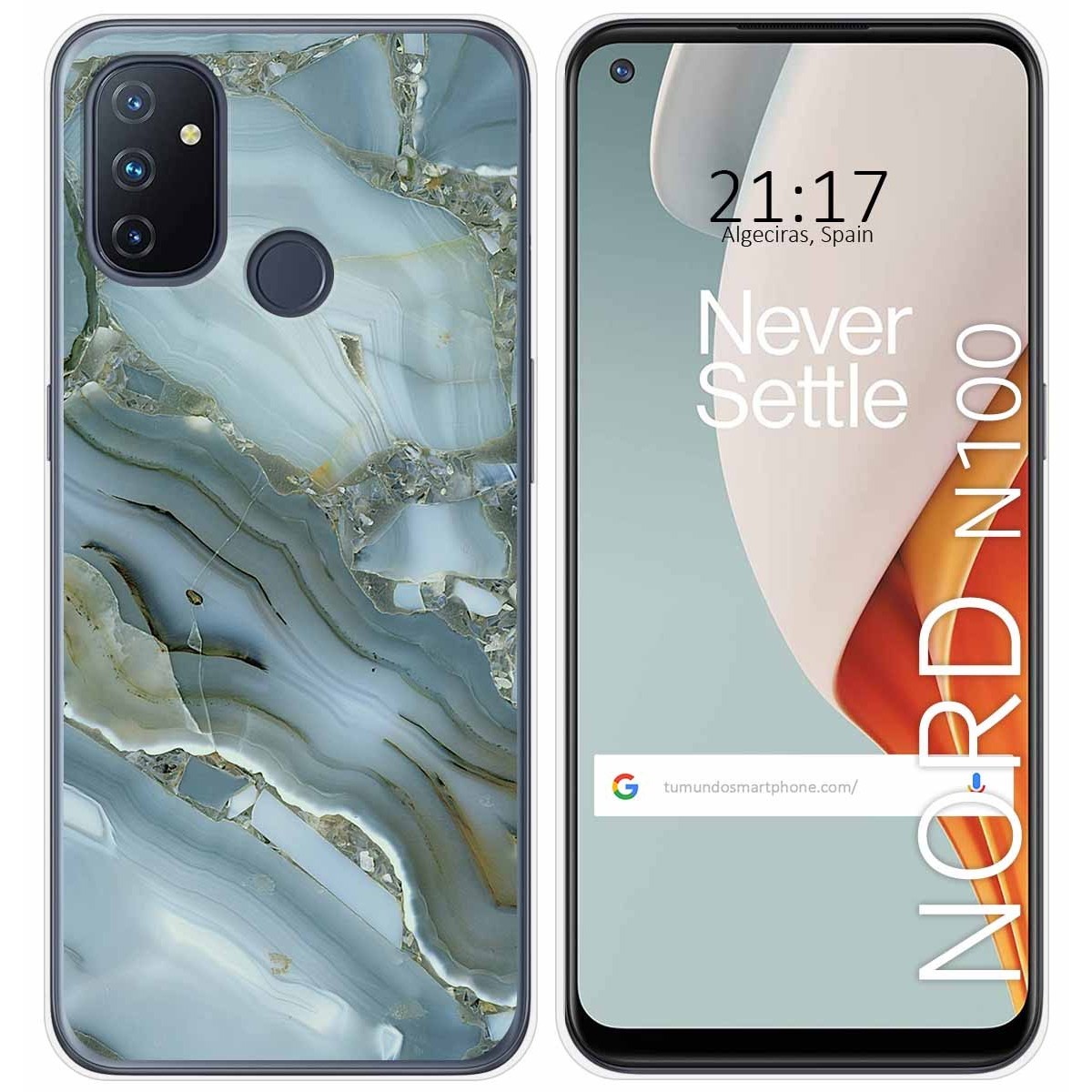 Funda Gel Tpu para Oneplus Nord N100 diseño Mármol 09 Dibujos