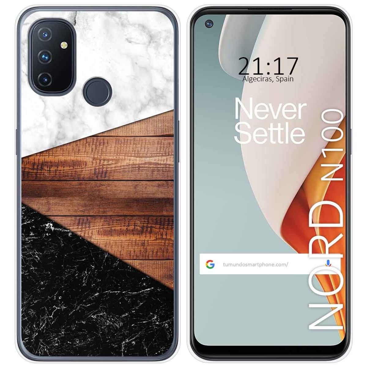 Funda Gel Tpu para Oneplus Nord N100 diseño Mármol 11 Dibujos