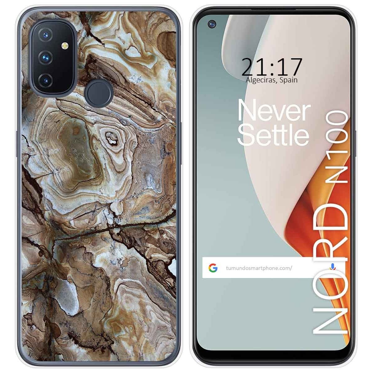 Funda Gel Tpu para Oneplus Nord N100 diseño Mármol 14 Dibujos