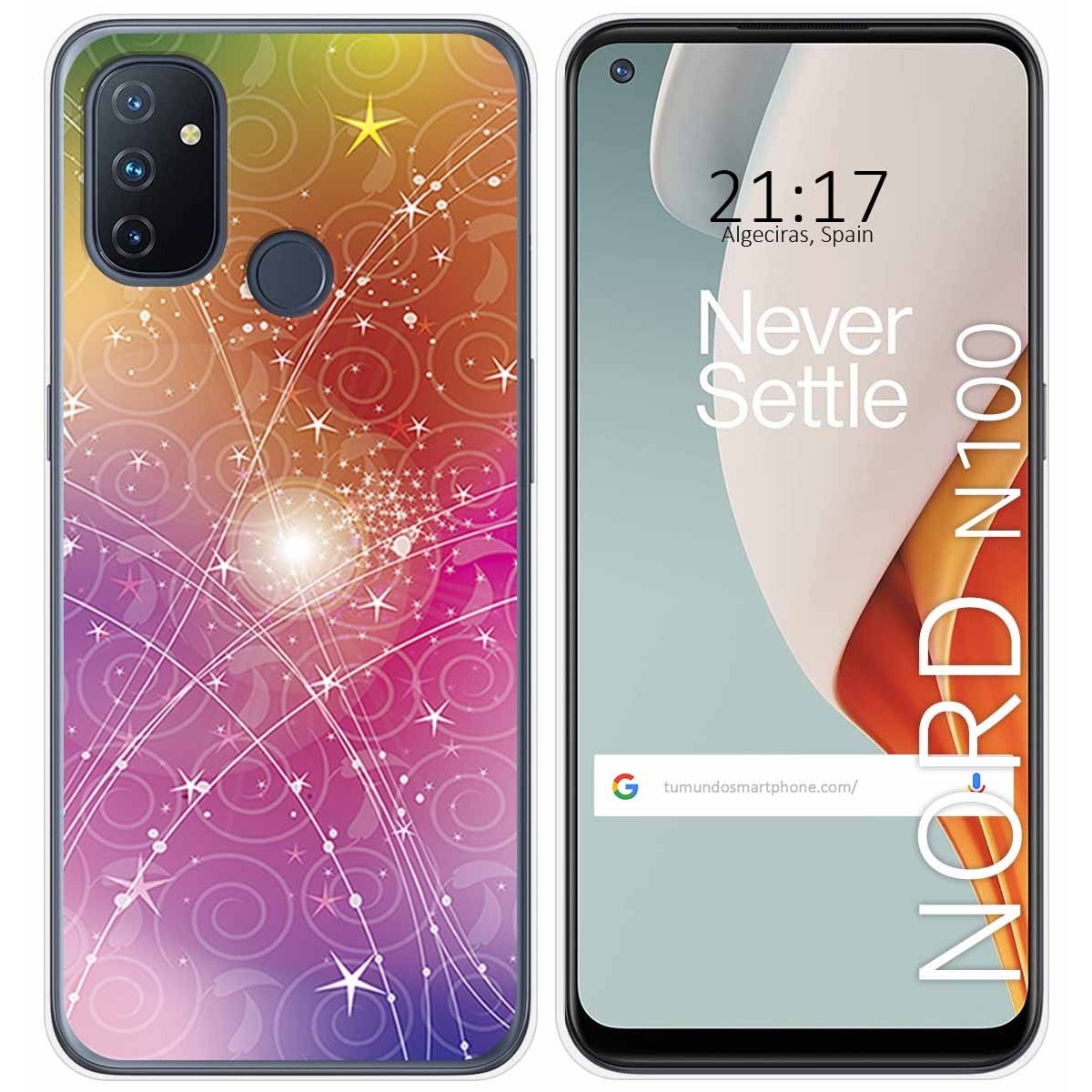 Funda Gel Tpu para Oneplus Nord N100 diseño Abstracto Dibujos