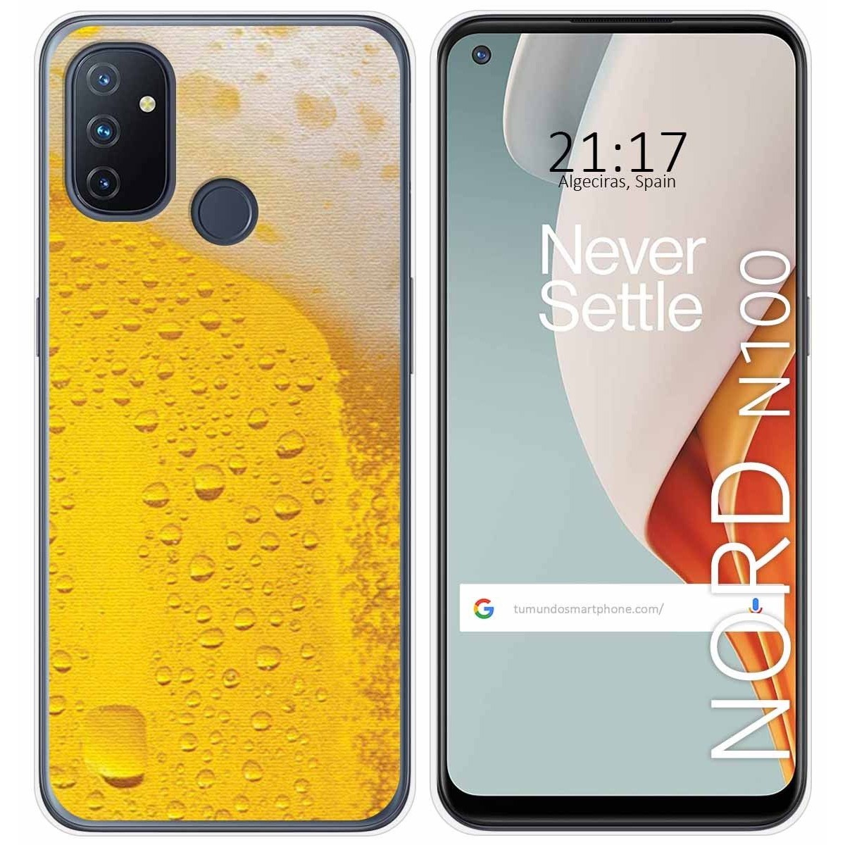 Funda Gel Tpu para Oneplus Nord N100 diseño Cerveza Dibujos